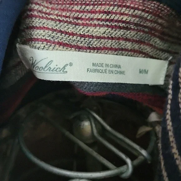 Woolrich Womens Striped Multicolor 3/4 zip Pullover 100% Cotton Medium - Picture 4 of 12